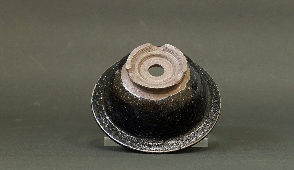 広縁丸鉢 ブラック 艸屋 12.2cm A038