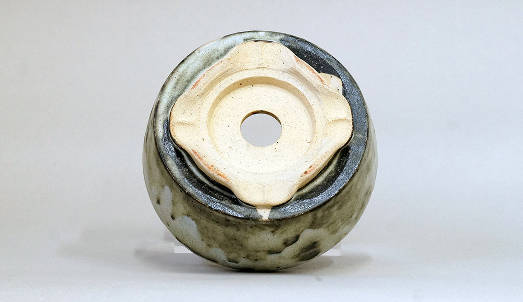 雪山風景の丸鉢 艸屋 12cm A055