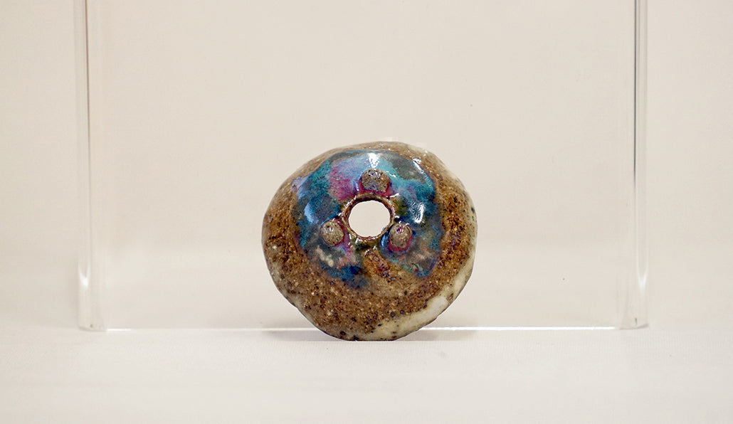 ハチドリ色の浅豆鉢 越前文山 4.3cm B065