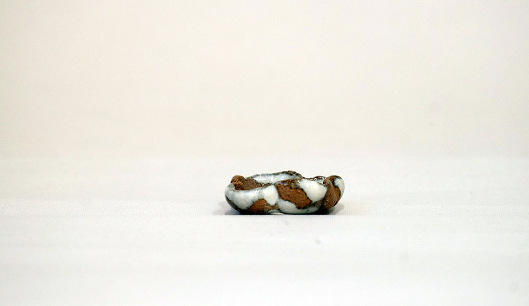 小さな変わり浅鉢 越前文山 3.5cm B066