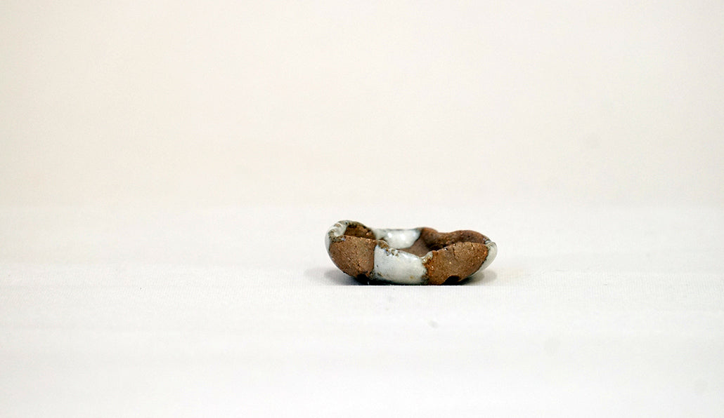 小さな変わり浅鉢 越前文山 3.5cm B066
