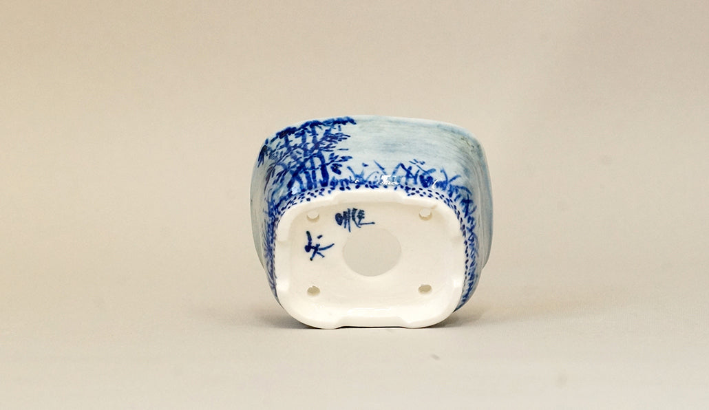 マルセイユの草花染付鉢 ジル&ローレンス 6cm