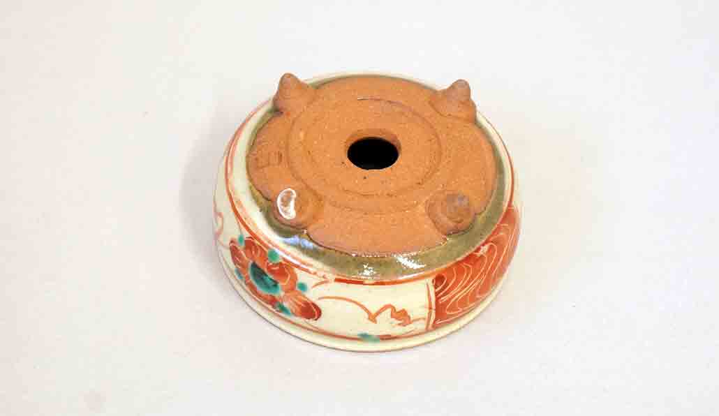 植物に合う!赤絵丸鉢 月山 6.3 × 3.1 cm
