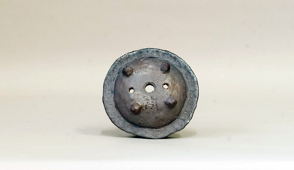 小さなおかま盆栽鉢 陶滋 6.3cm J034