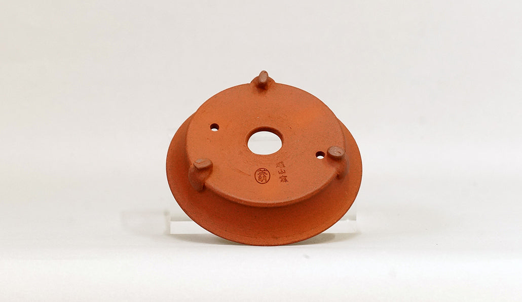 猫脚付浅丸鉢 英明 10.3cm JE009