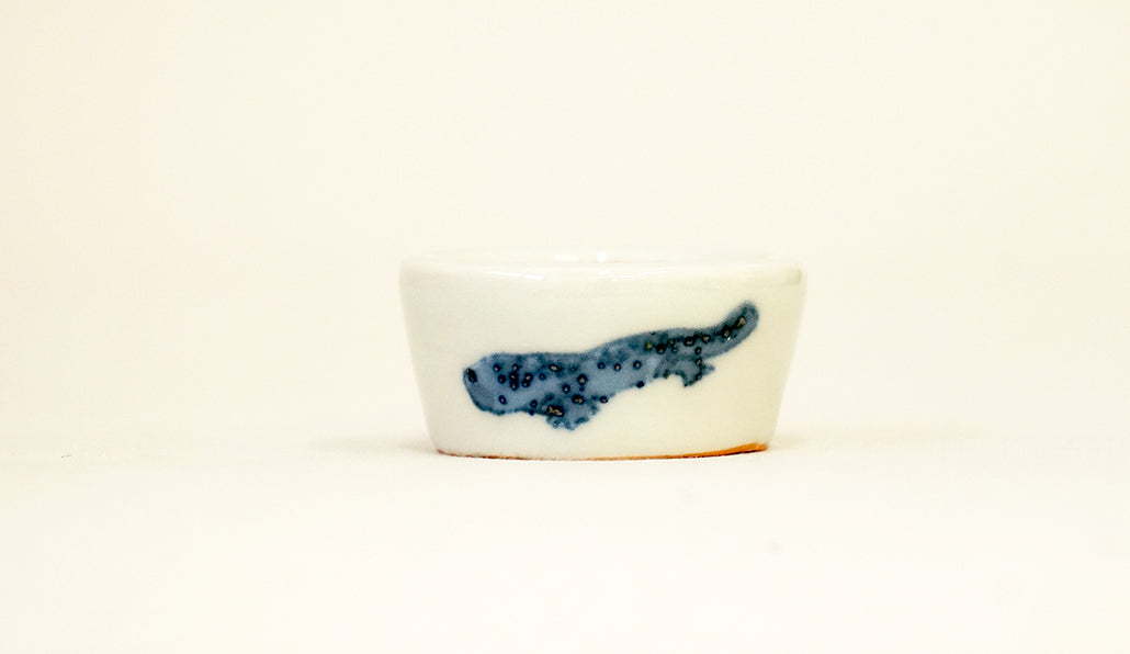 鴨川オオサンショウウオ絵鉢 3.5cm JG176