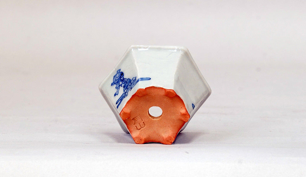 付喪神の六角鉢 月山 7cm JG310