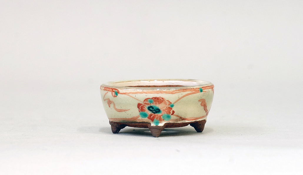 赤絵丸鉢 月山 6cm JG317