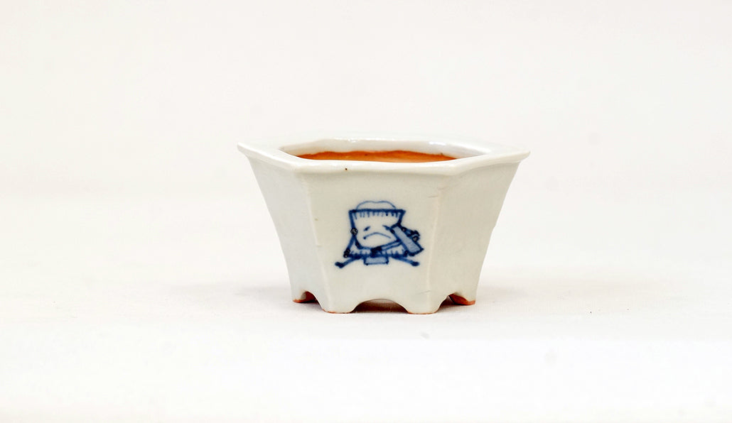 臼お化けの六角鉢 月山 7cm JG331