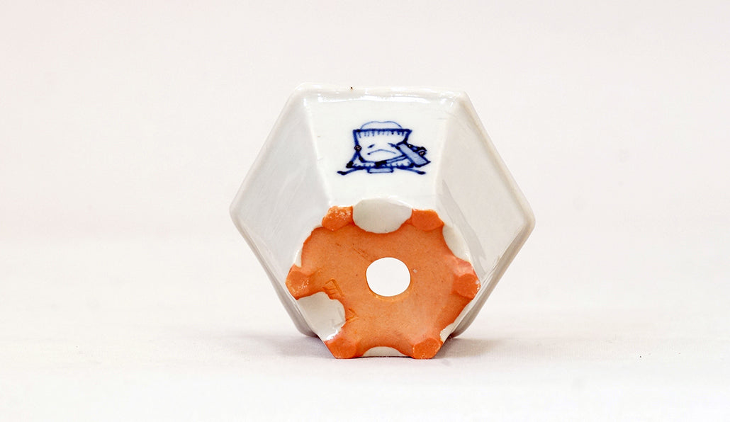 臼お化けの六角鉢 月山 7cm JG331
