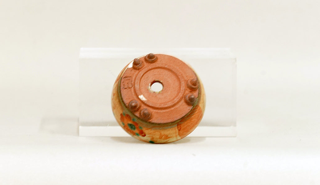 赤絵丸鉢 月山 直径5.8cm 高さ2.5cm JG368
