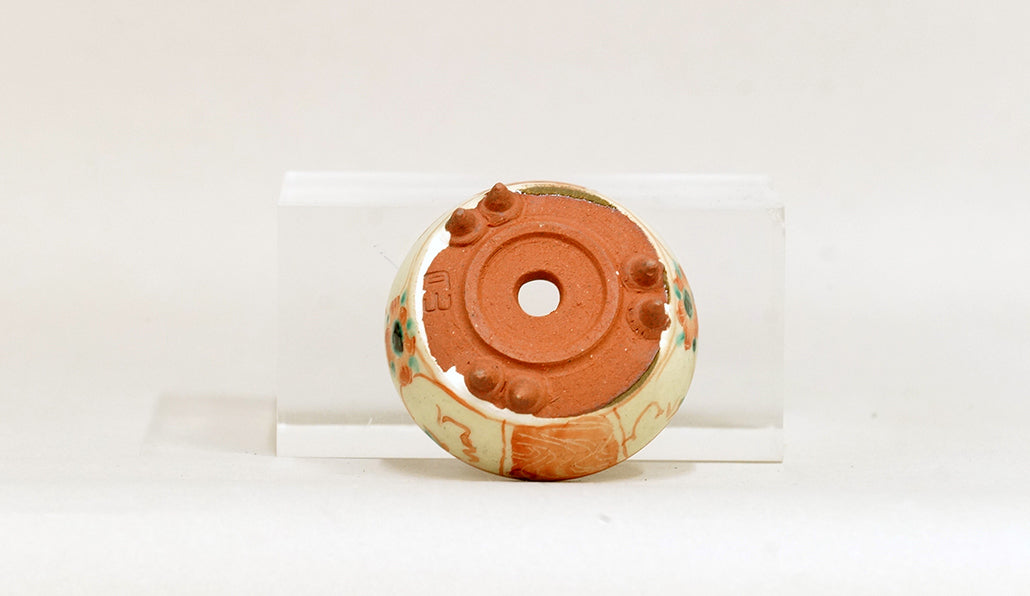 赤絵丸鉢 月山 直径6cm 高さ2.7cm JG370