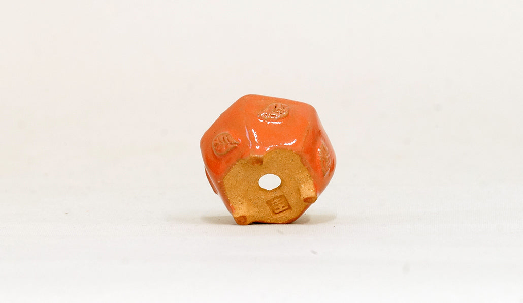 葉っぱレリーフの六角鉢 みさき圭 3.7cm K021