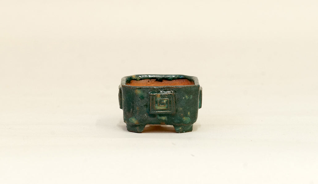 雷文の正方鉢 みさき圭 3.5cm K026