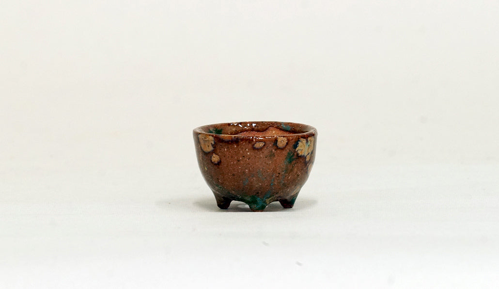 土色の丸鉢 みさき圭 3.4cm K032