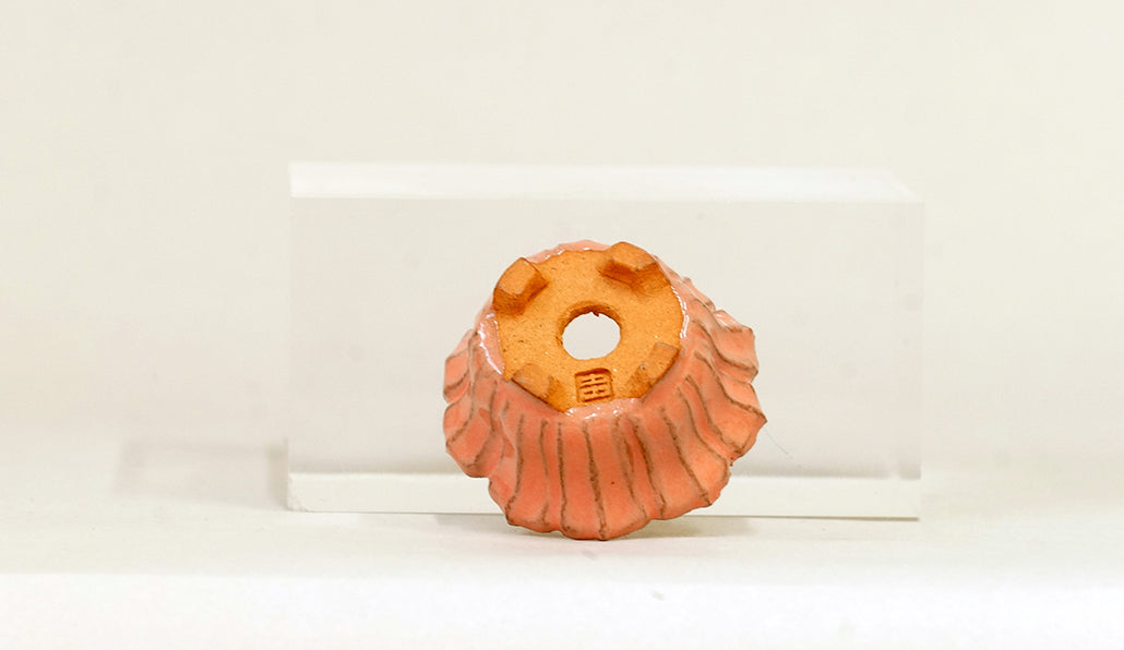 ピンクの輪花鉢 みさき圭 5cm K056