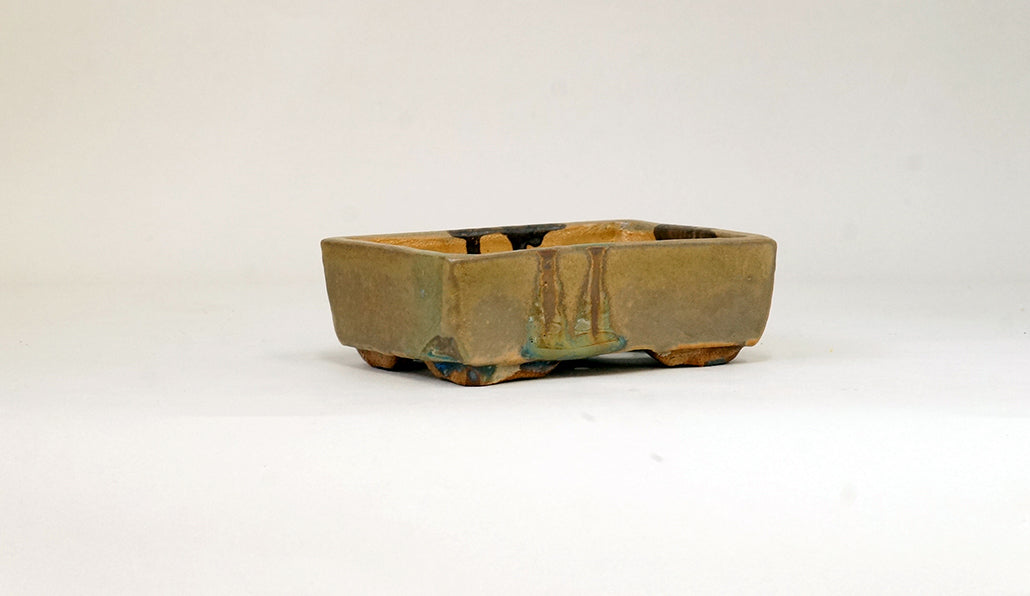 盆栽鉢ストアゆきもの｜盆栽鉢｜ホルビラ｜流れる雫の長方鉢