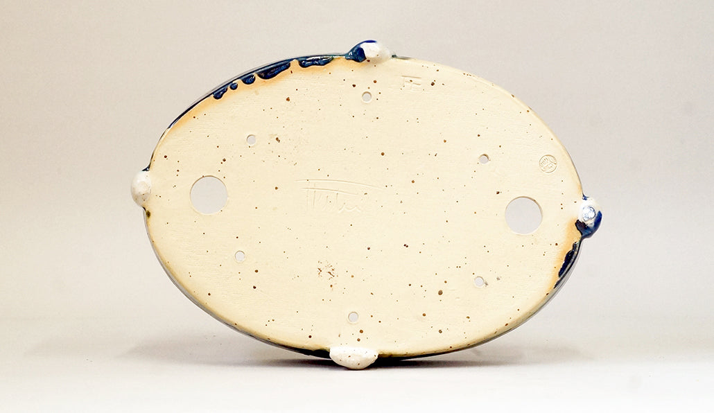 貝の脚付楕円鉢 ホルビラ 22.5cm TH011