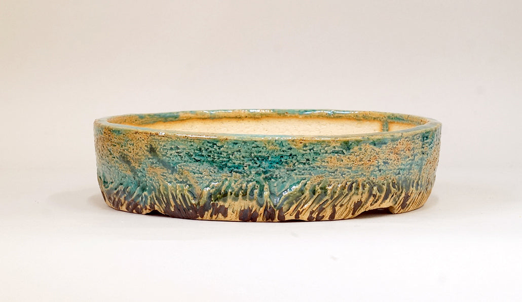 北欧海岸景色の丸鉢 ホルビラ 22cm TH012