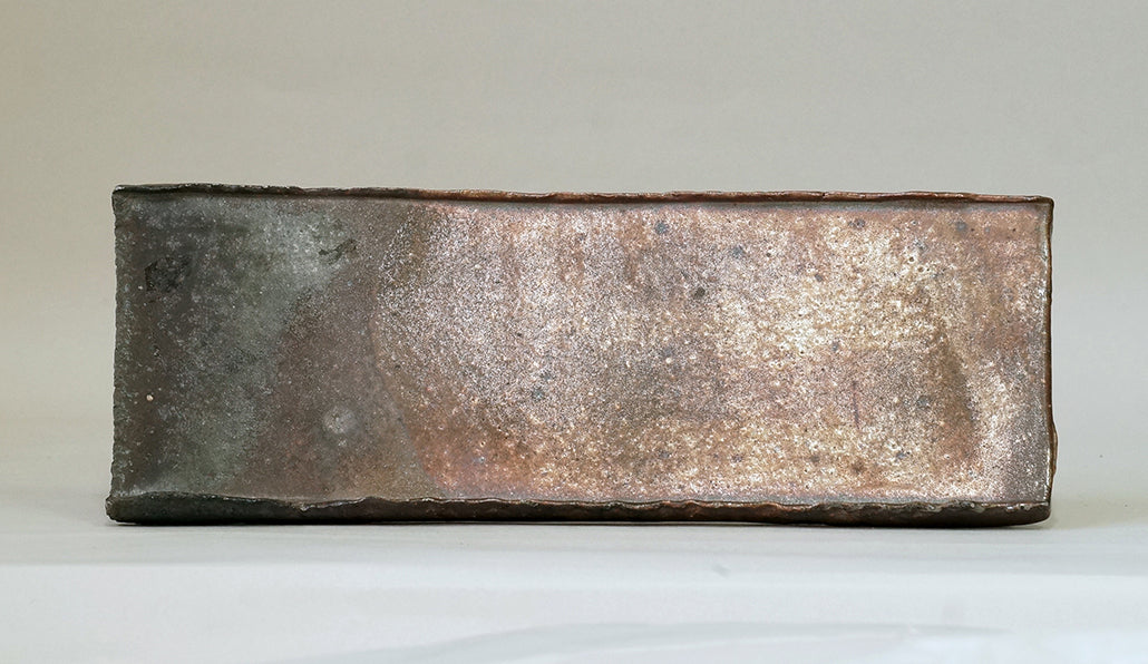 メタリックな陶板 陶滋 17.5cm J032