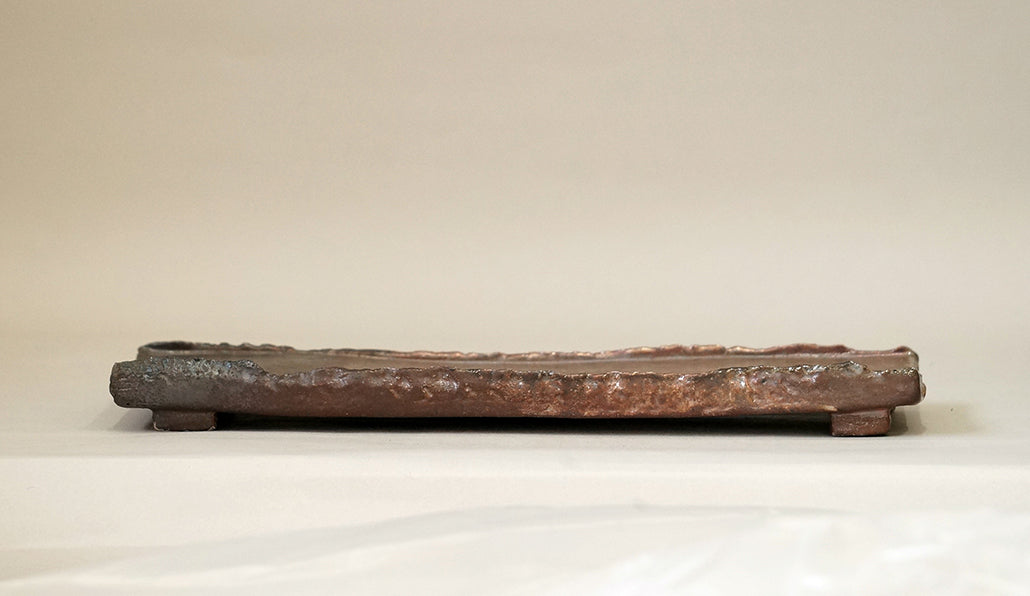 メタリックな陶板 陶滋 17.5cm J032