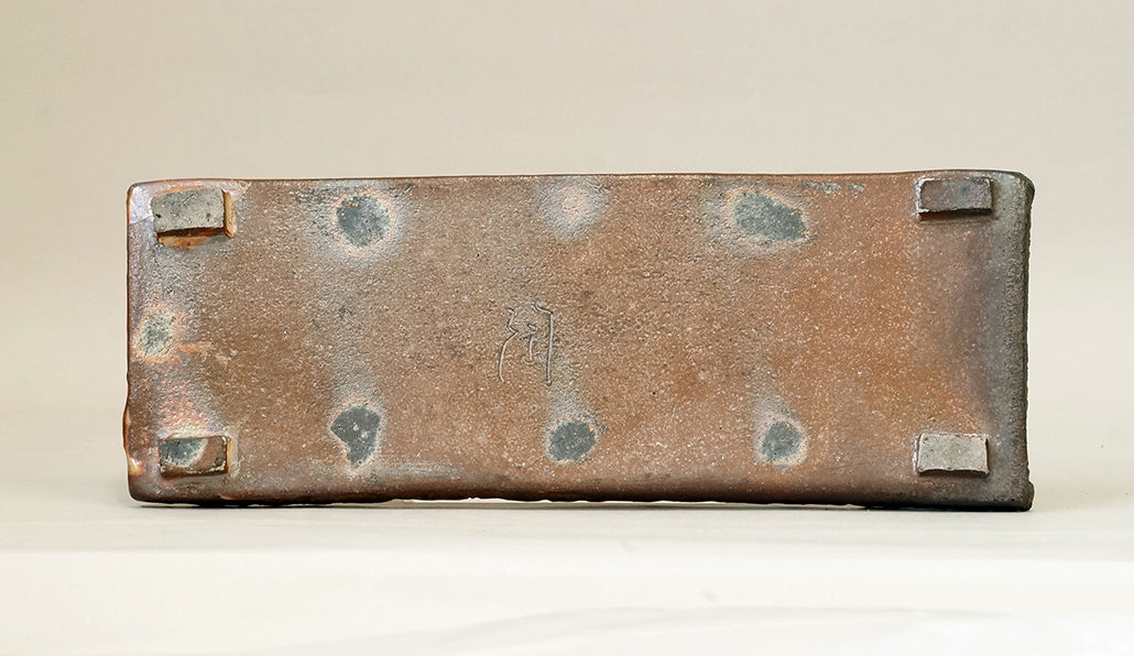 メタリックな陶板 陶滋 17.5cm J032