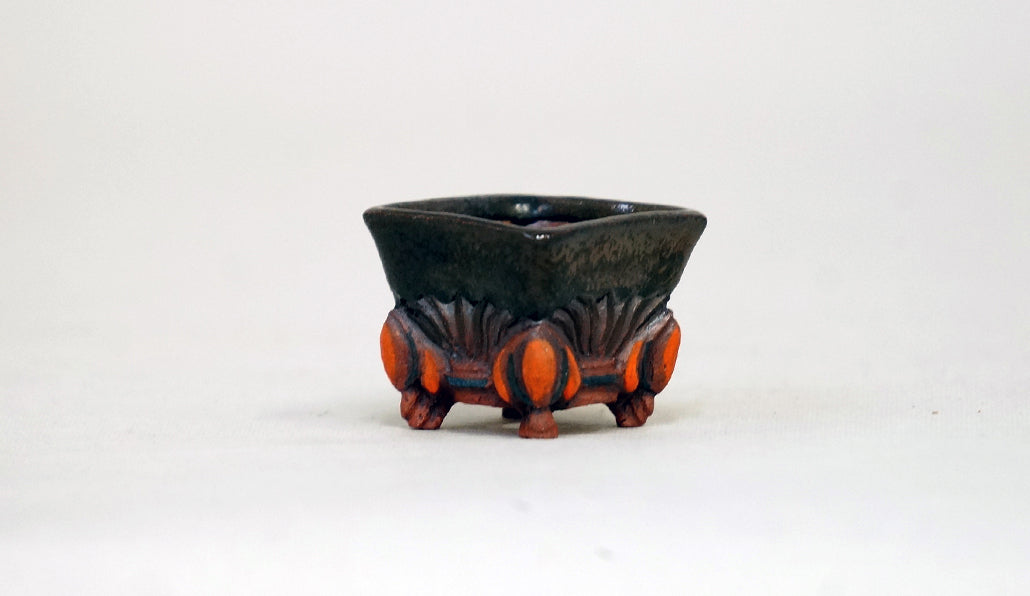 脚付正方鉢 コブ 2.8cm KB003