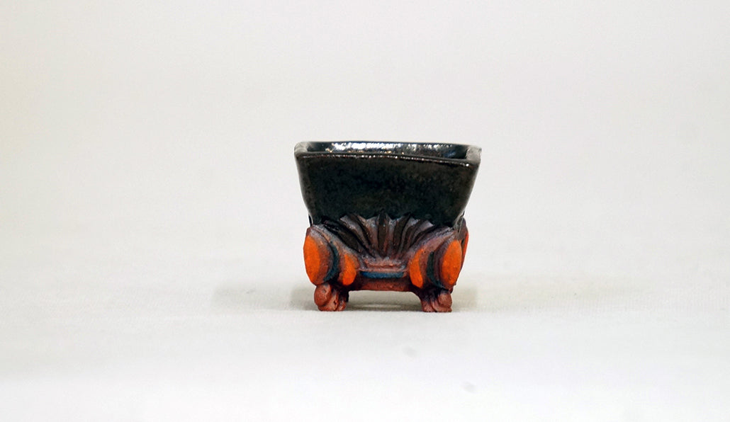 脚付正方鉢 コブ 2.8cm KB003