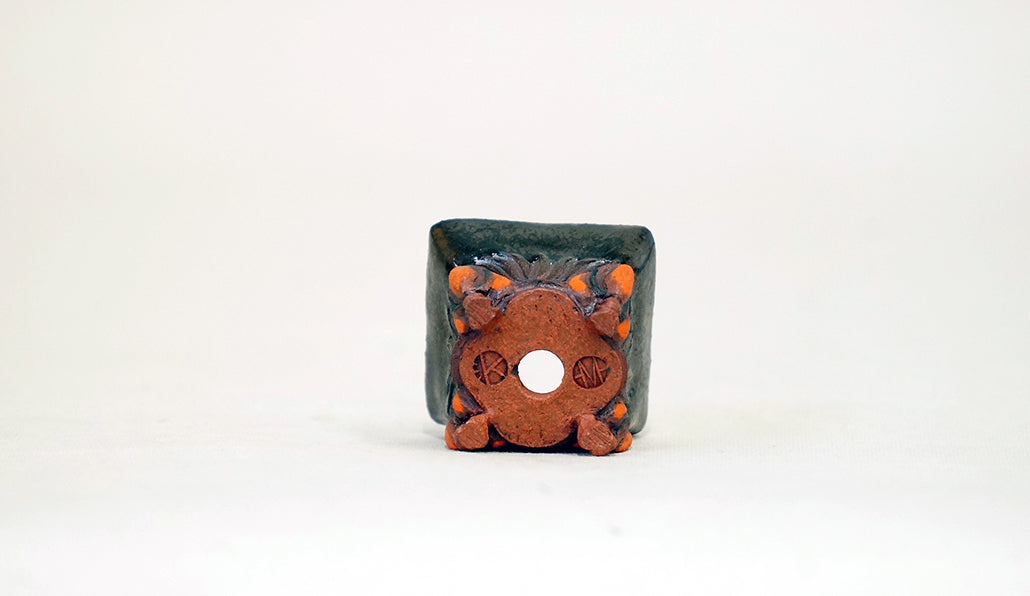 脚付正方鉢 コブ 2.8cm KB003