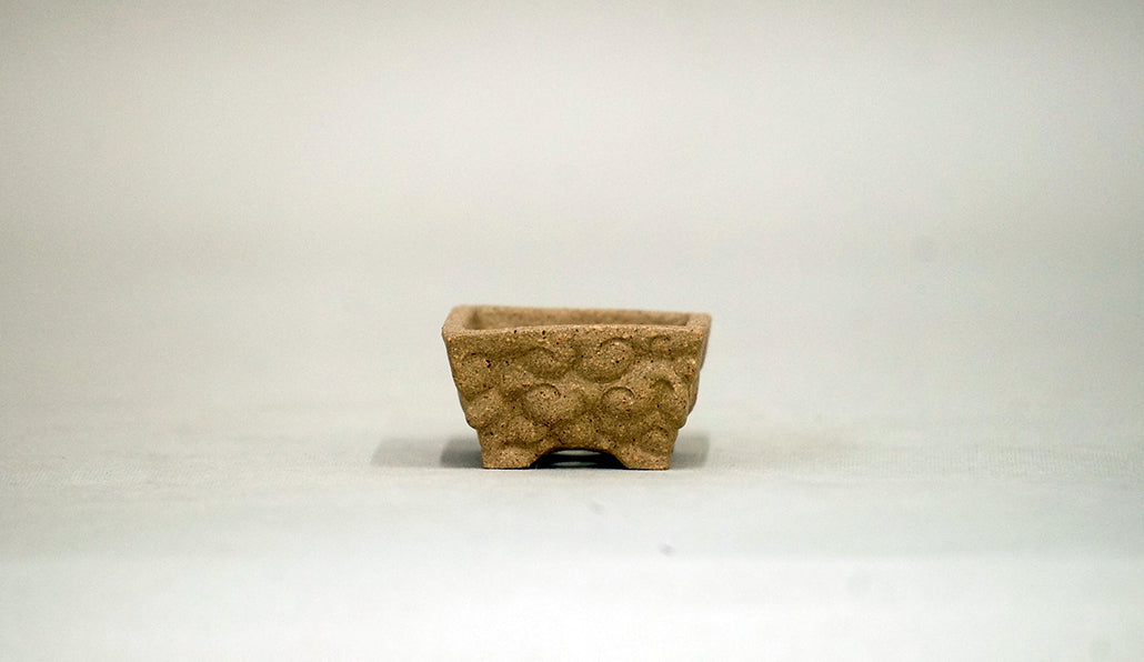 雲の模様の長方鉢 コブ 3.8cm KB012