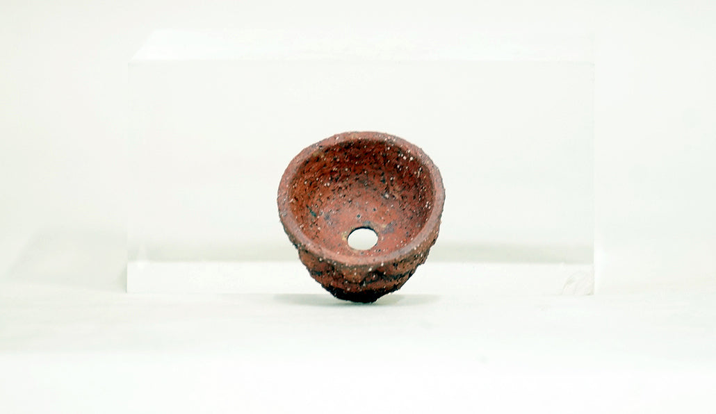 歯を出す顔の丸鉢 コブ 3.5cm KB025