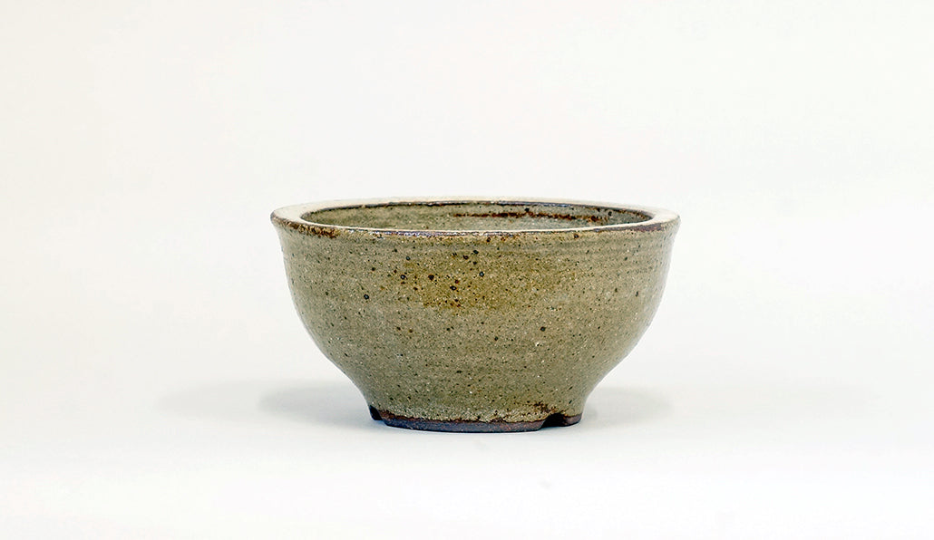 土色の丸鉢 艸屋 13.6cm A053
