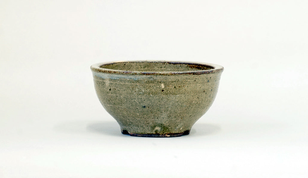 土色の丸鉢 艸屋 13.6cm A053