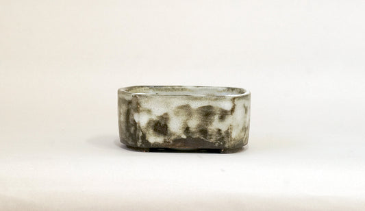 きんつば模様の長方鉢 艸屋 12cm A061