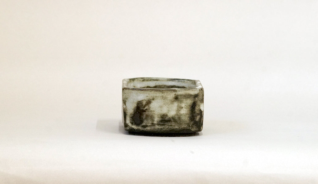 きんつば模様の長方鉢 艸屋 12cm A061