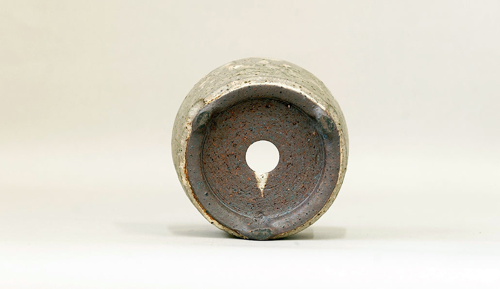粉引筒形丸鉢（絵付）艸屋  12.8cm A065