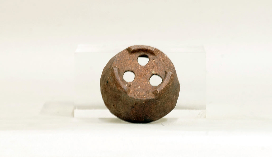 手びねり焼締め丸鉢 越前文山 6cm B087