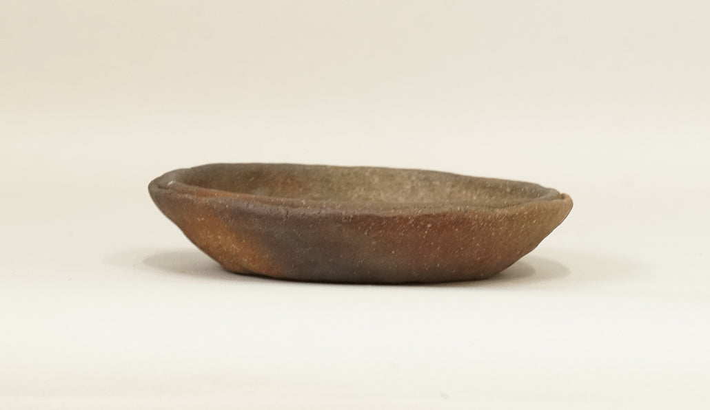 焼締め浅鉢 越前文山 14cm B094