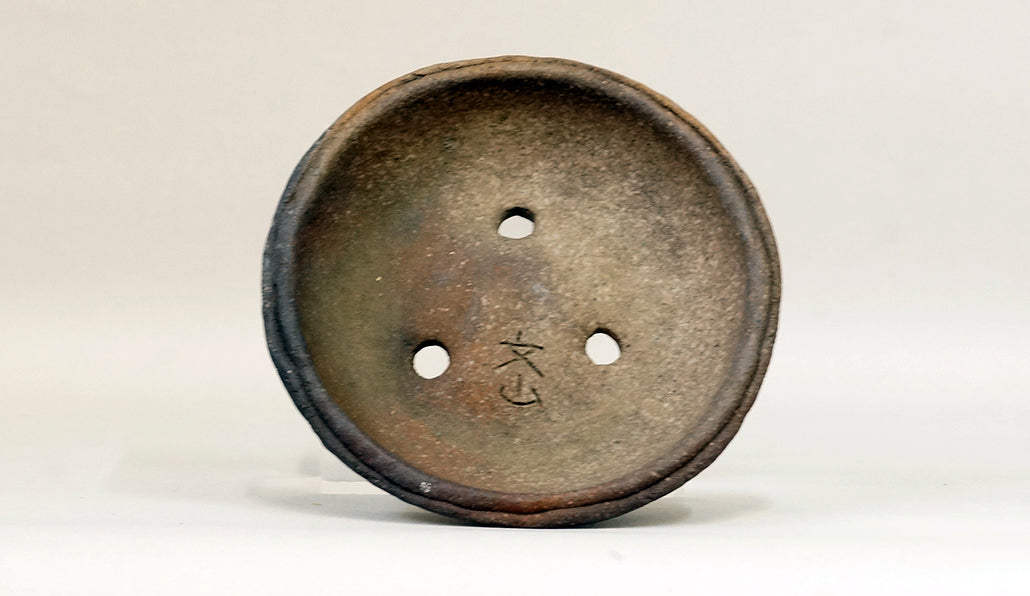 焼締め浅鉢 越前文山 14cm B094