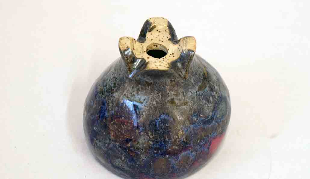柘榴のかたちの丸鉢 カリーナ 7.3 × 7.0 cm