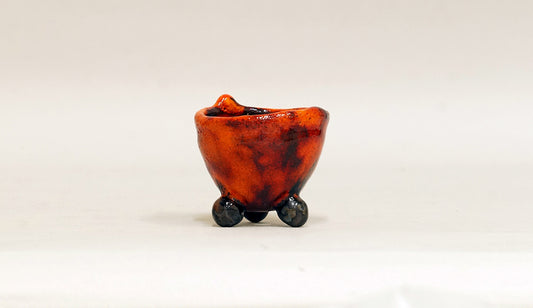 キャンドルスタントみたいな鉢 オレンジ カリーナ 5.2cm C023_24