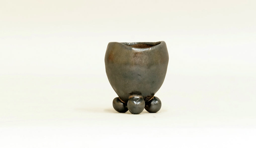 キャンドルスタントみたいな鉢 銀色 カリーナ 3.5cm C024_24