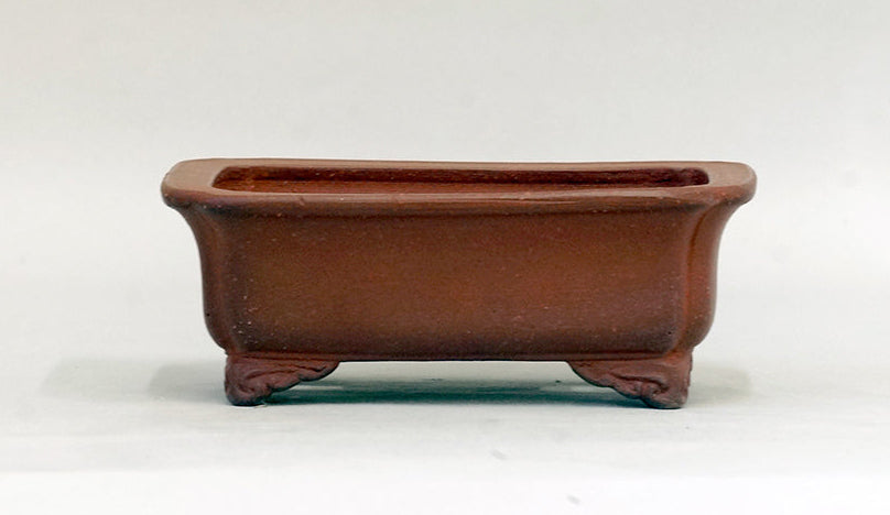 外縁隅入長方鉢 雲足 英明 13.3cm E581