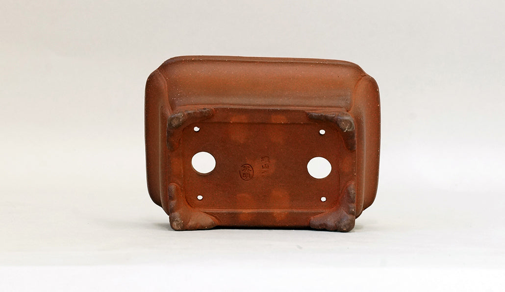 外縁隅入長方鉢 雲足 英明 13.3cm E581