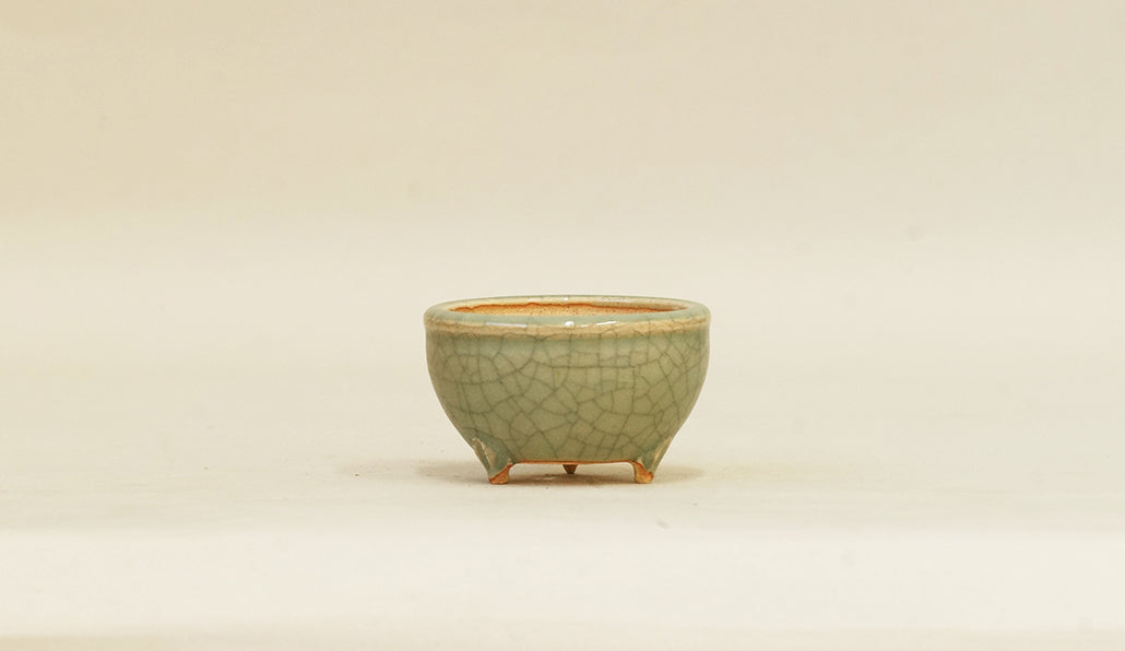 青磁釉丸鉢 英明 6cm E597