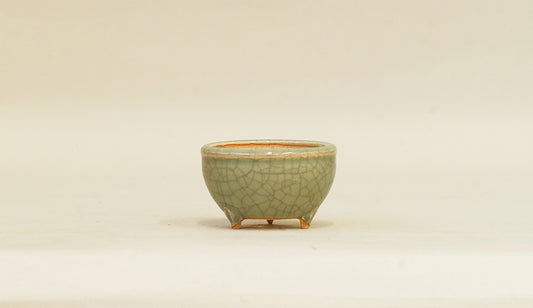 青磁釉丸鉢 英明 6cm E597