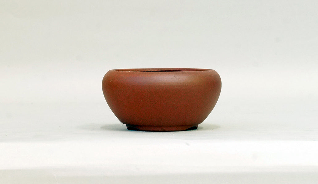 朱泥丸鉢 英明 9cm E605