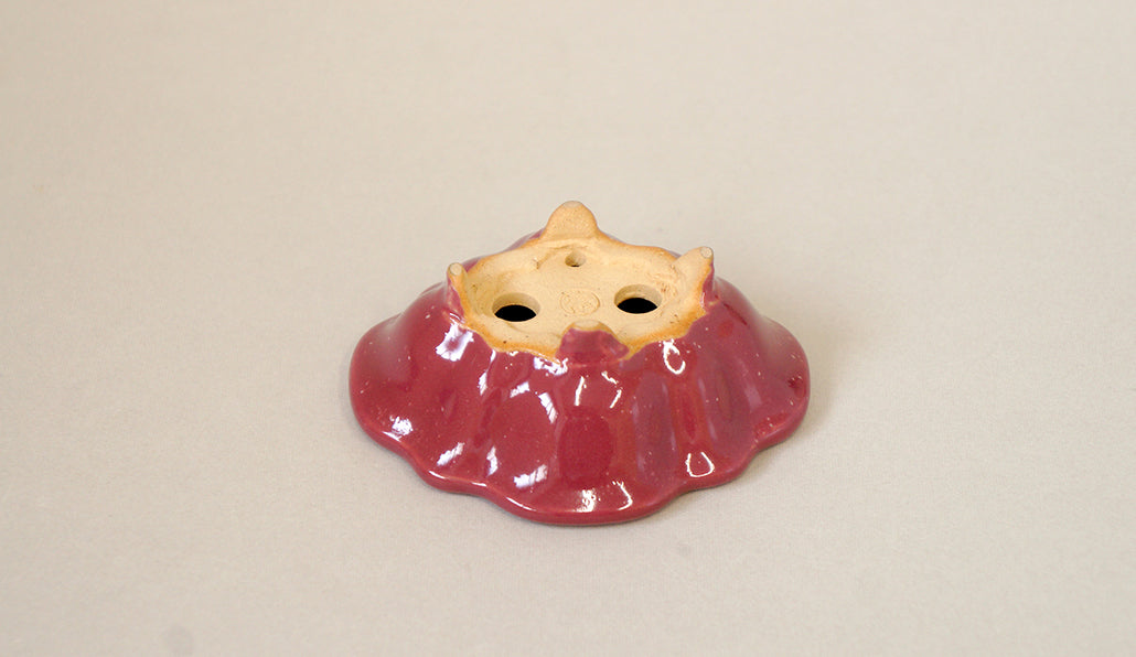 桃色の木瓜鉢 英明 7.7cm E609