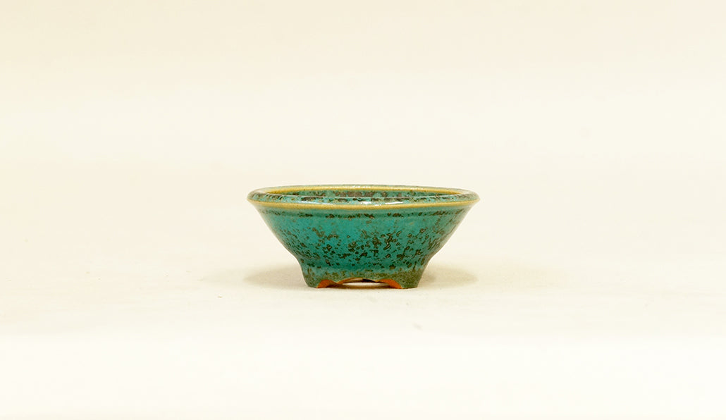 青織部釉の丸鉢 英明 6cm E613