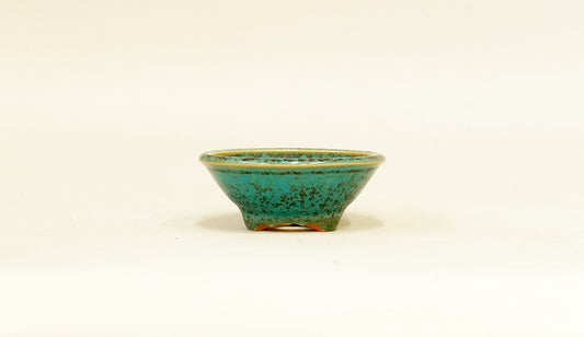 青織部釉の丸鉢 英明 6cm E613